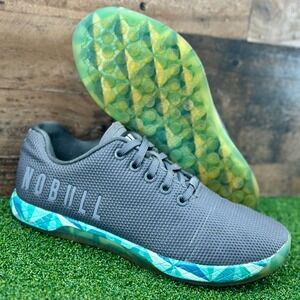NOBULL Trainer Gray Teal‎ Hex Camo Sole – Women's 8 / Men's 6.5